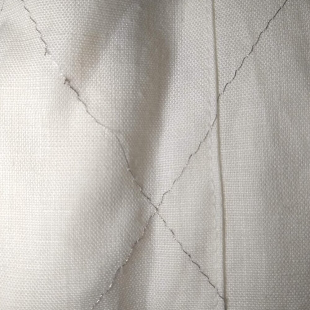 Vintage 80's Ellen Tracy size 12 ivory/cream linen suit jacket - Picture 15 of 16